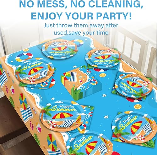 Vista 175 de Qyeahkj Platos de decoración de fiesta de cumpleaños de fútbol, servilletas, suministros de mantel, suministros para 24 invitados, vajilla