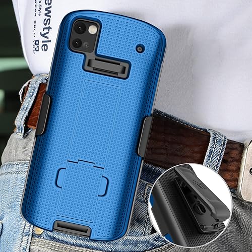 Miniatura 7 de Funda con clip para escáner de computadora móvil Zebra TC53 TC58, cubierta rígida delgada con soporte y rotacióntrinquete Combo de funda de cadera