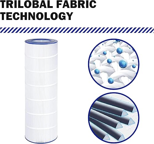 Miniatura 3 de Wowreed Filtro de piscina compatible con CC150, Clean & Clear 150, CCRP150, PAP150, R173216, C-9415, FC-0687,160317,150 pies cuadrados, 1 paquete