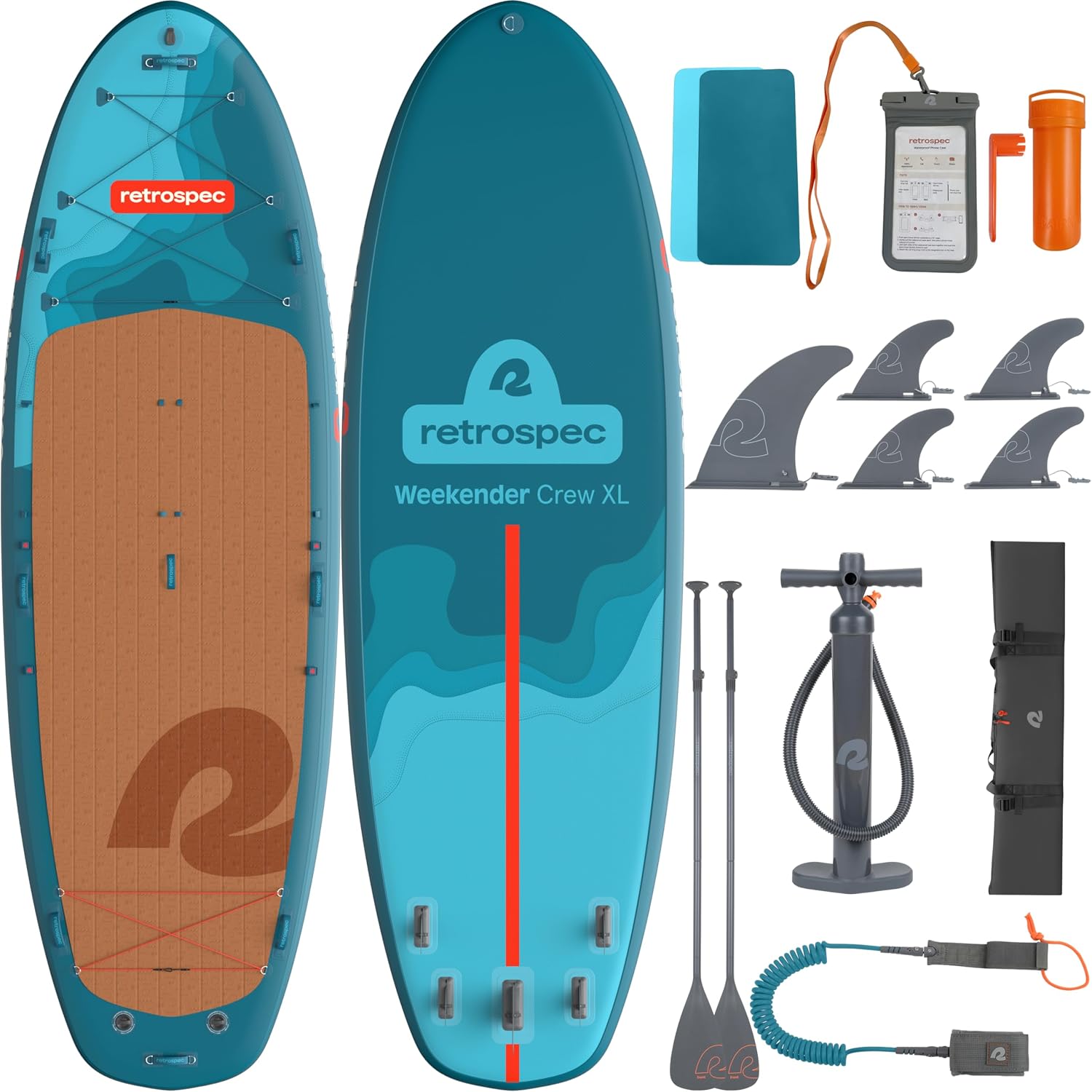 Retrospec Inflatable Paddle Board