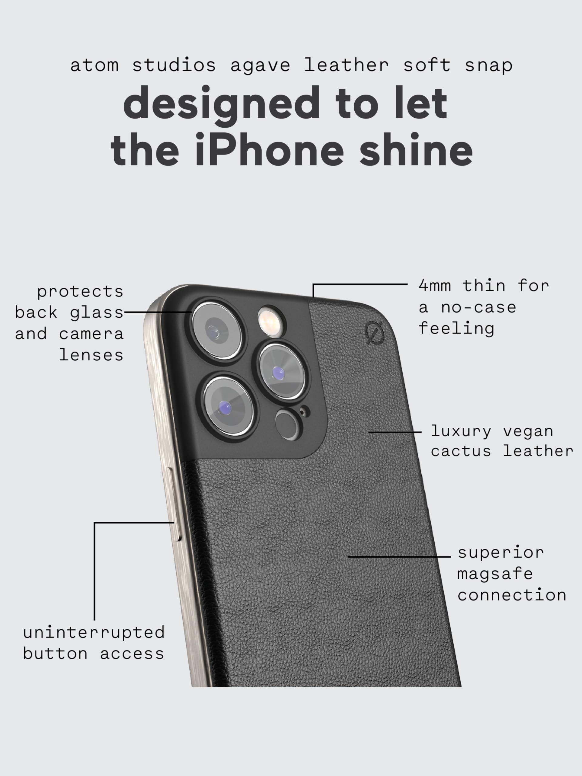 Amazon.com: Atom Studios Case for iPhone 16 Pro Max with Magsafe