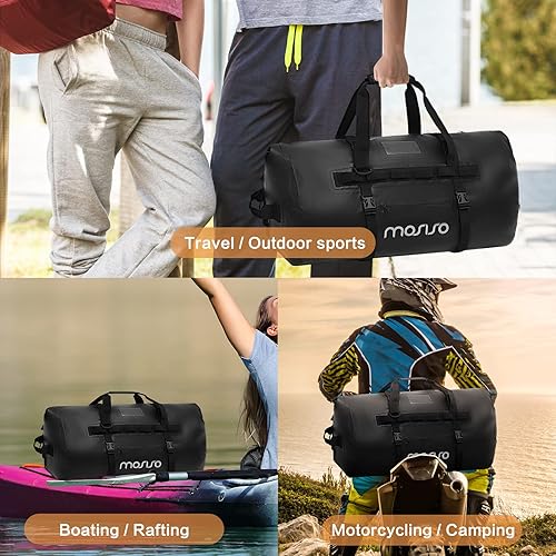 Miniatura 9 de MOSISO Mochila para cámara y bolsa de viaje impermeable de 60 L, bolsa de viaje para fotografía vintage con soporte para trípode y cubierta de