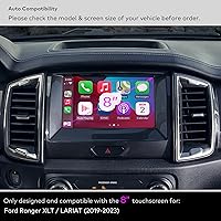 Vista 2 de Protector de pantalla de vidrio templado para Ford Ranger XLT/LARIAT Sync3 2019, 2020, 2021, 2021, 2022, 2023, pantalla táctil de 8 pulgadas [9H]
