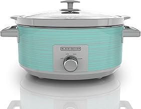 BLACK+DECKER SC2007D Slow Cooker, 7 quart, Teal Wave