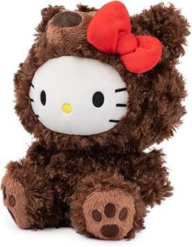 GUND Sanrio Hello Kitty Philbin Teddy Bear Plush Toy, Premium Stuffed Animal for Ages 1 and Up, Brown, 10
