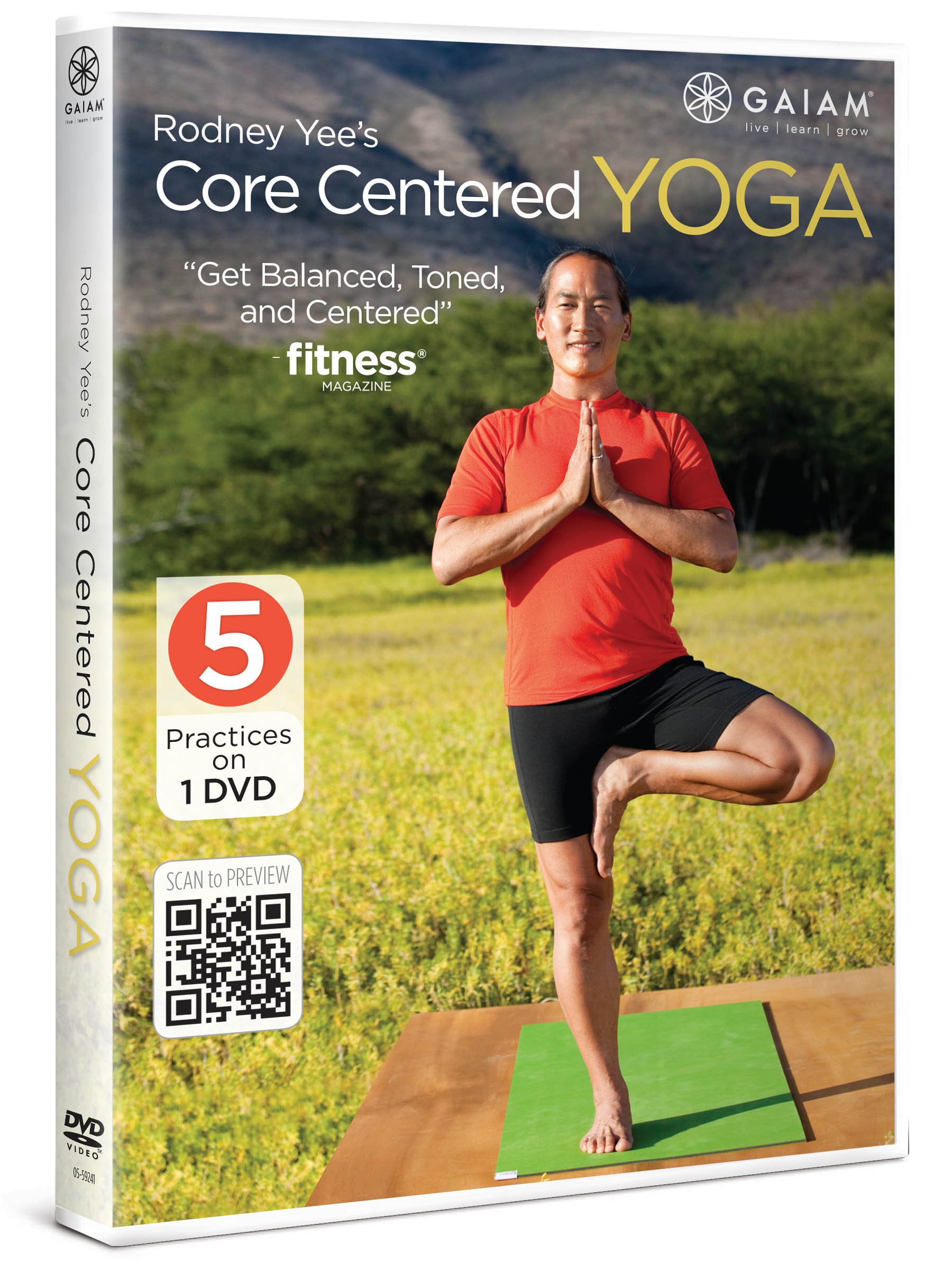 Core Centered Yoga DVD para corregir postura y tonificar el torso