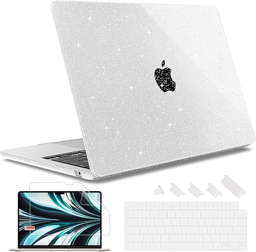 May Chen Funda rígida de plástico para MacBook Air de 15 pulgadas M2 A2941 2023, con cubierta de teclado y protector de pantalla para MacBook Air 15