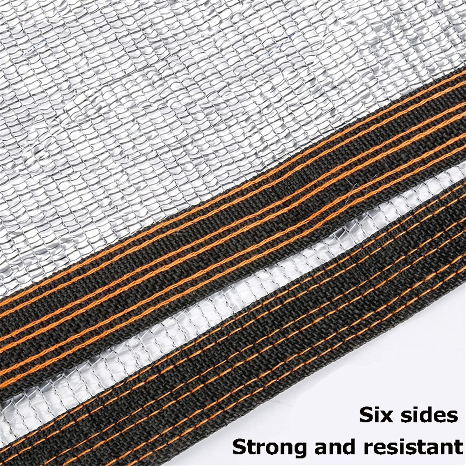 Aluminiowa tkanina klosza, 99% panele materiałowe z oczkami do szklarni roślinnej ochrona przeciwsłoneczna tkanina siatkowa tkanina odblaskowa plandeka, gruba, HDPE (rozmiar: 2 × 5 m)