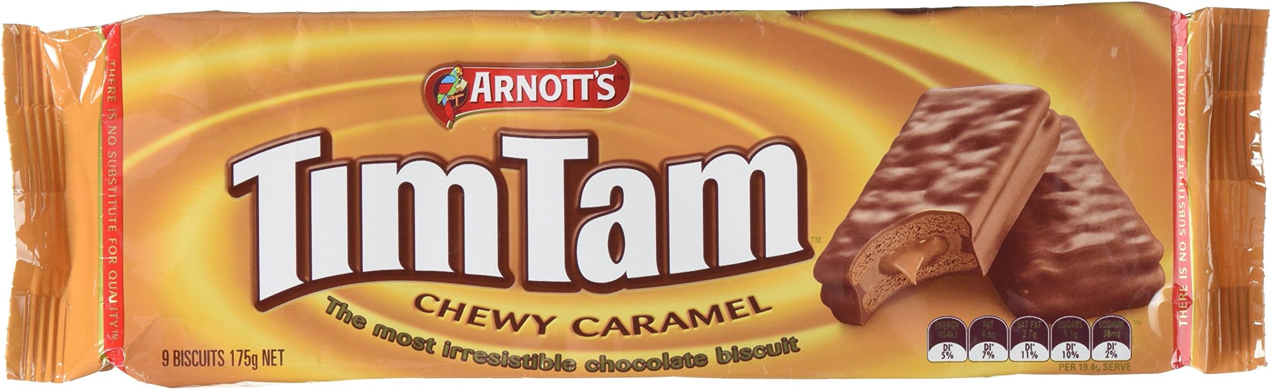 TimTams Arnott's Chewy Caramel Biscuit, 175 g