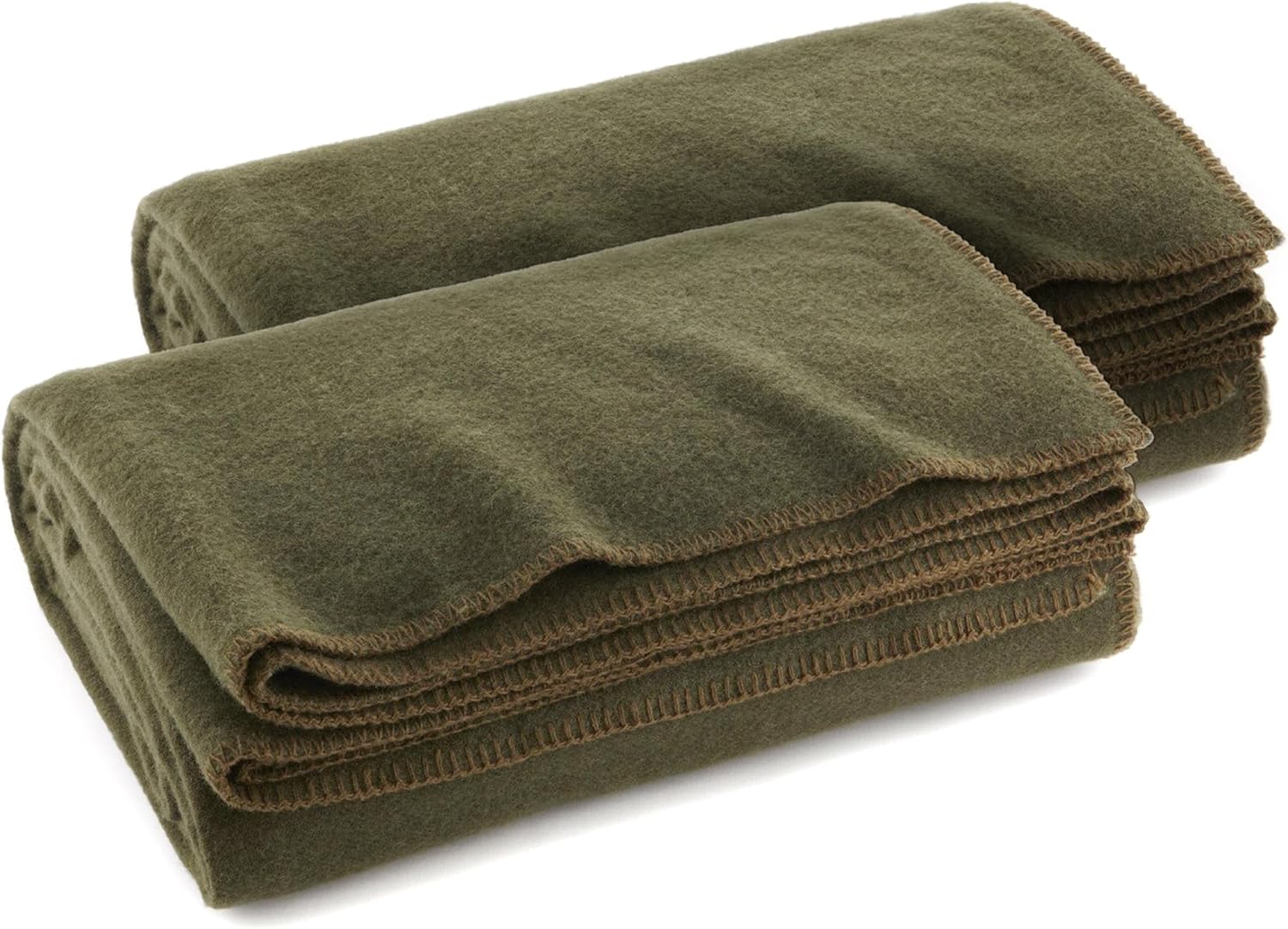 Ever Ready First Aid Olive Drab Green Warm Fire Retardant Blanket
