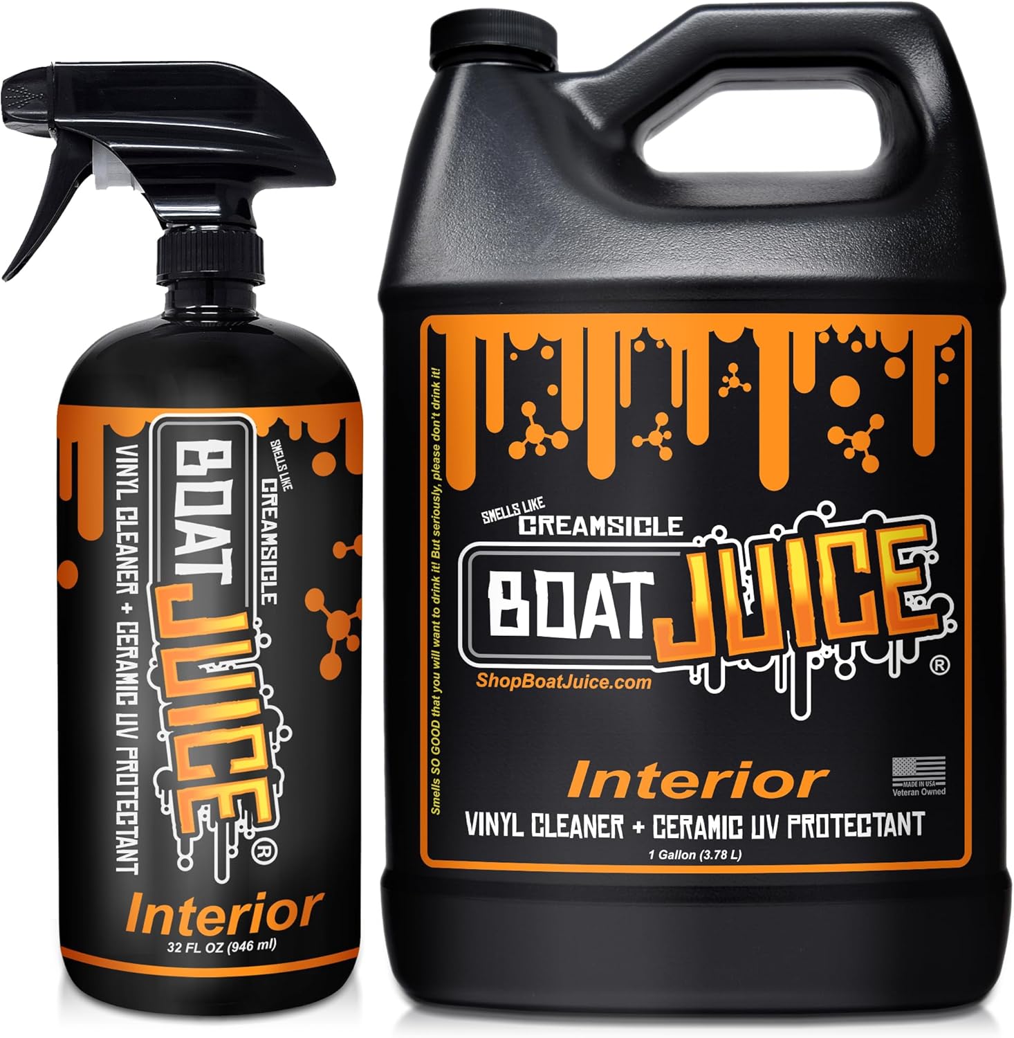 Boat Juice Interior Boat Cleaner 32oz & 1G Bundle Boat