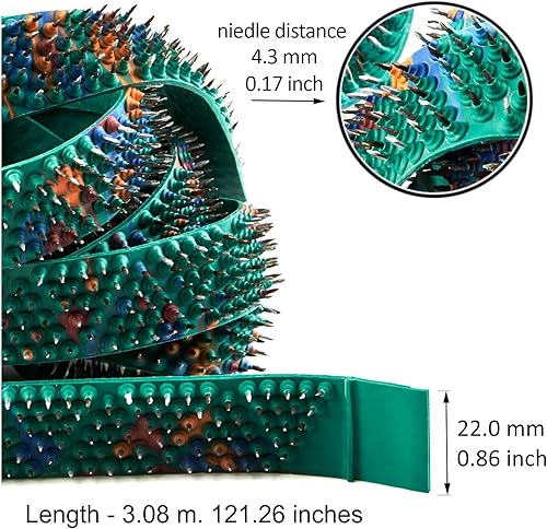 Miniatura 2 de LYAPKO Cinturón de salud de cinta mágica de acupuntura 4.3 Ag - 7 secciones en una sola tira (121 pulgadas de largo). Masajeador de acupresión