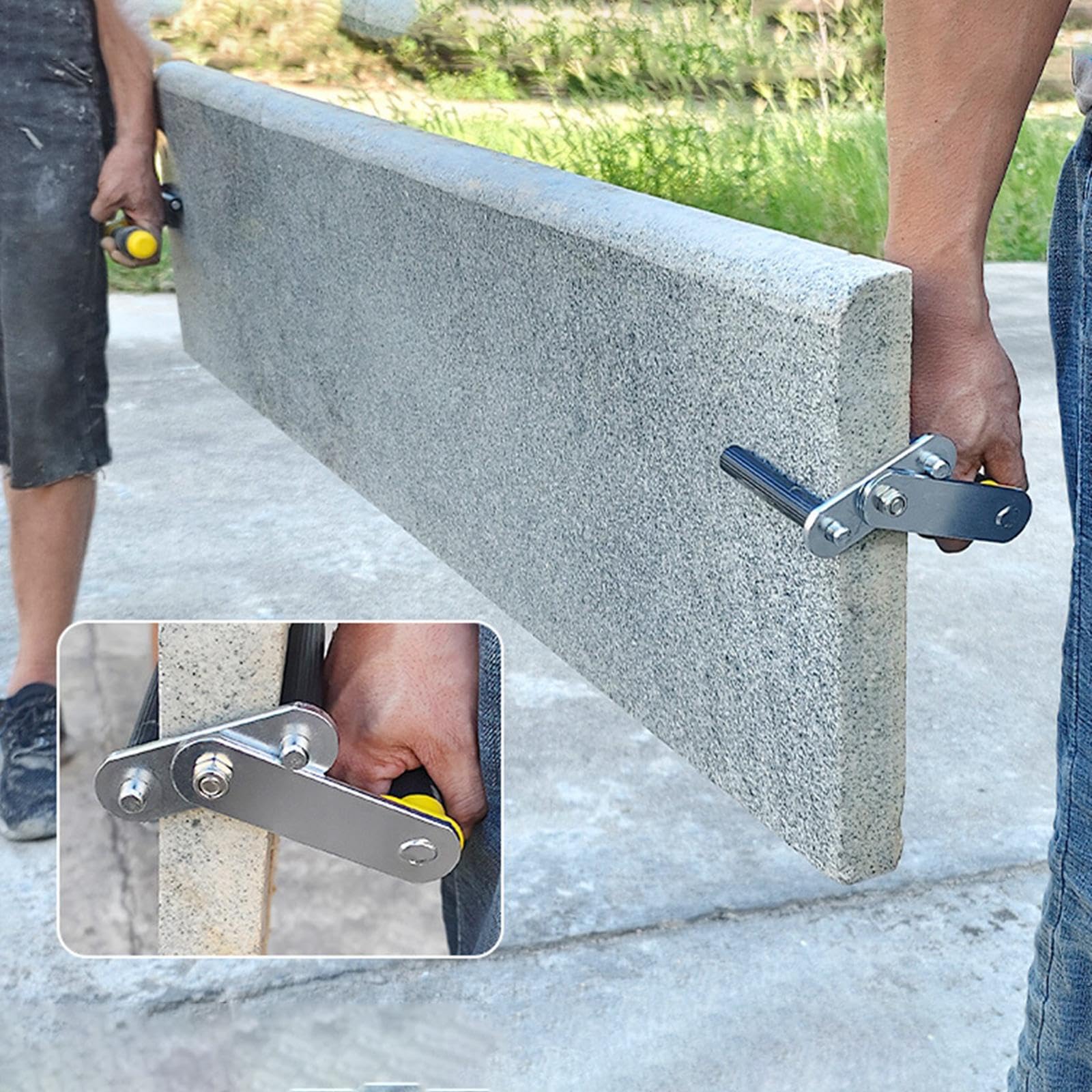 2 Elevadores Portátiles para Placas de Yeso Y Paneles de Madera Contrachapada, 1 Par de Asas, Elevador de Carga