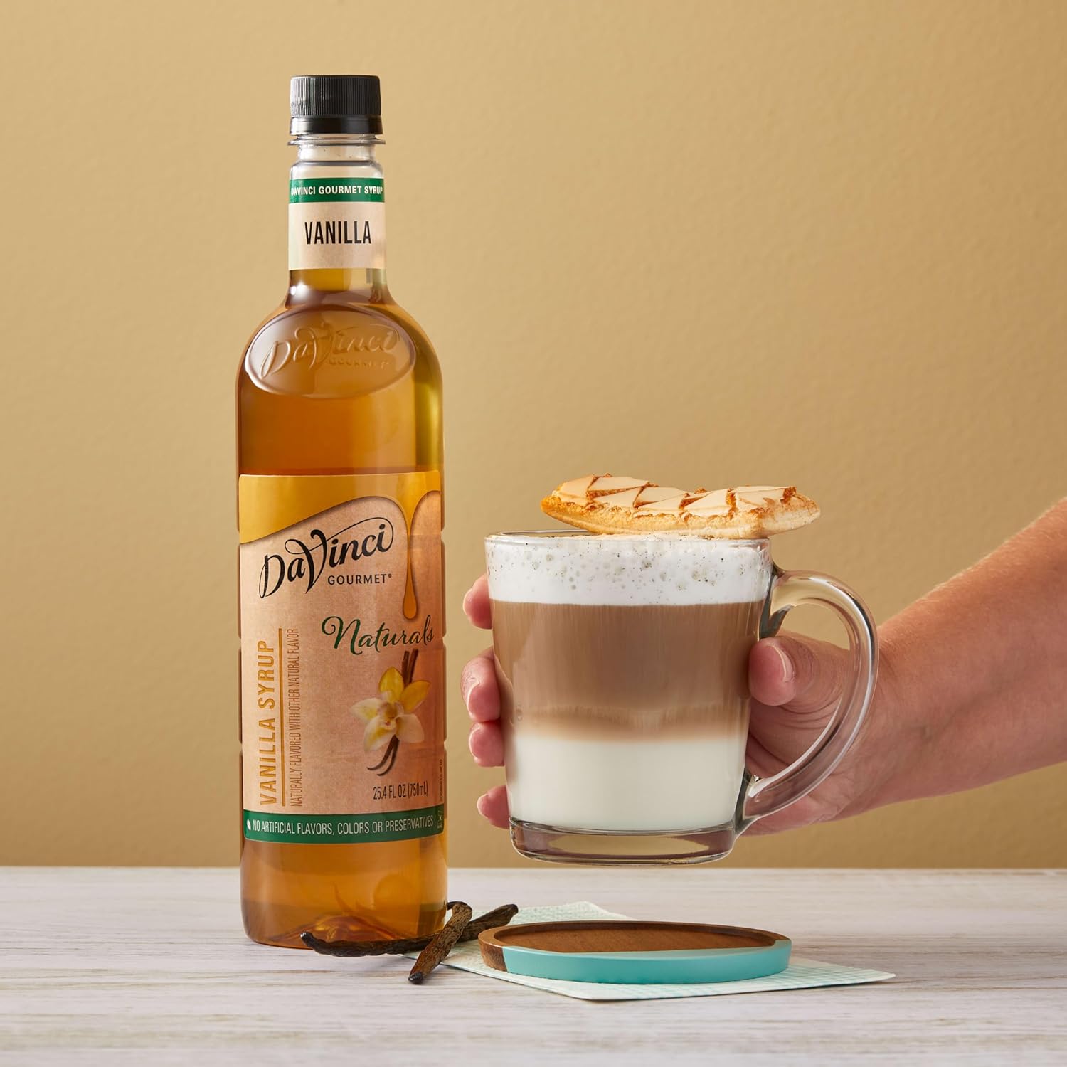 DaVinci Gourmet Naturals Vanilla Syrup, 25.4 Fluid Ounces (Pack of 1)
