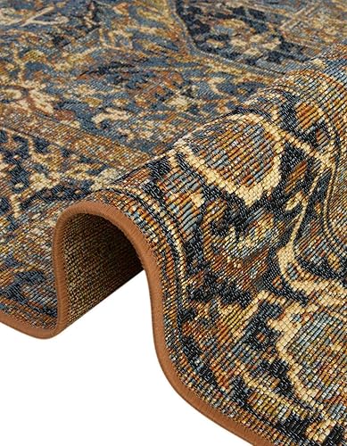 Miniatura 3 de Unique Loom Outdoor Traditional Collection - Alfombra de área - Nosara (4 pies 1 pulgada x 6 pies 1 pulgada, rectangular, azulazul claro)