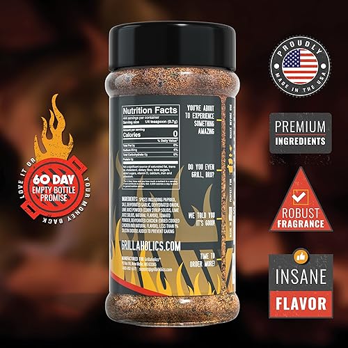 Vista 25 de Grillaholics Condimento de ajo y sal y pimienta - Condimentos SPG Rub - El condimento multiusos perfecto y condimento para barbacoa