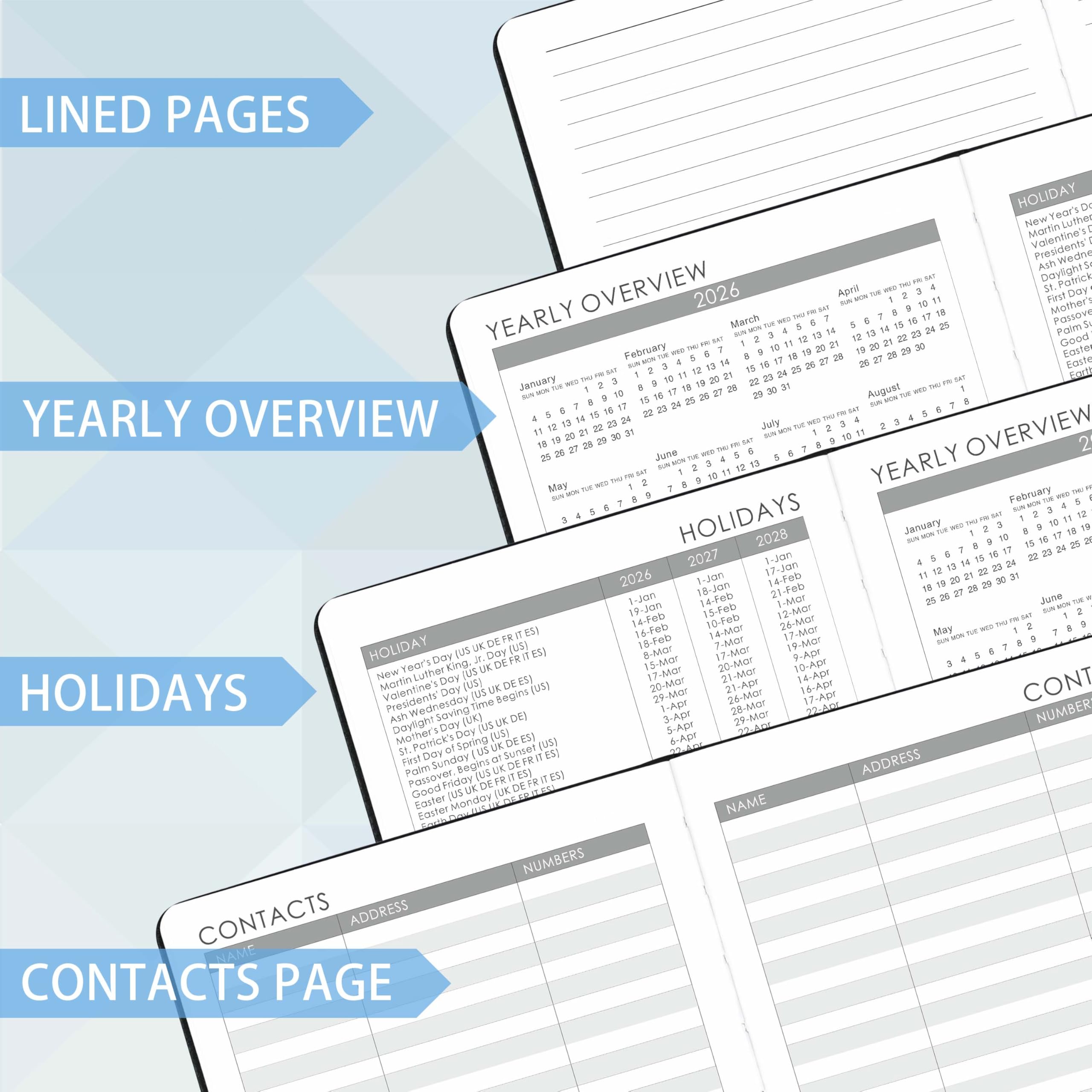 2026 Planner Jan 2026 Dec 2026 Weekly And Monthly Planner | INDIA