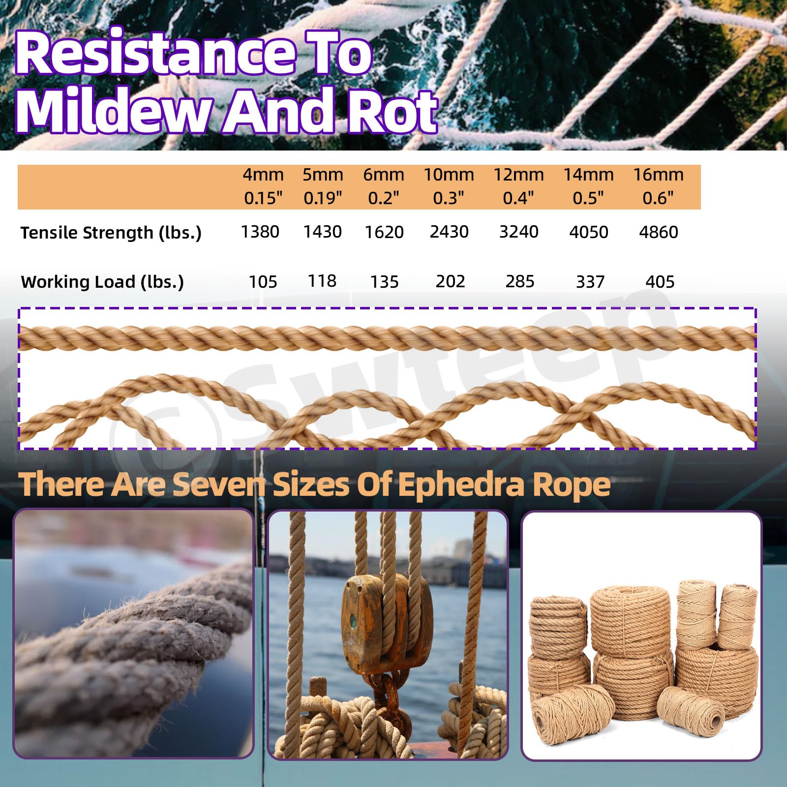 Swpeet 5mm x 328 Feet Jute Twine Braided Natural Jute Rope - Image 4