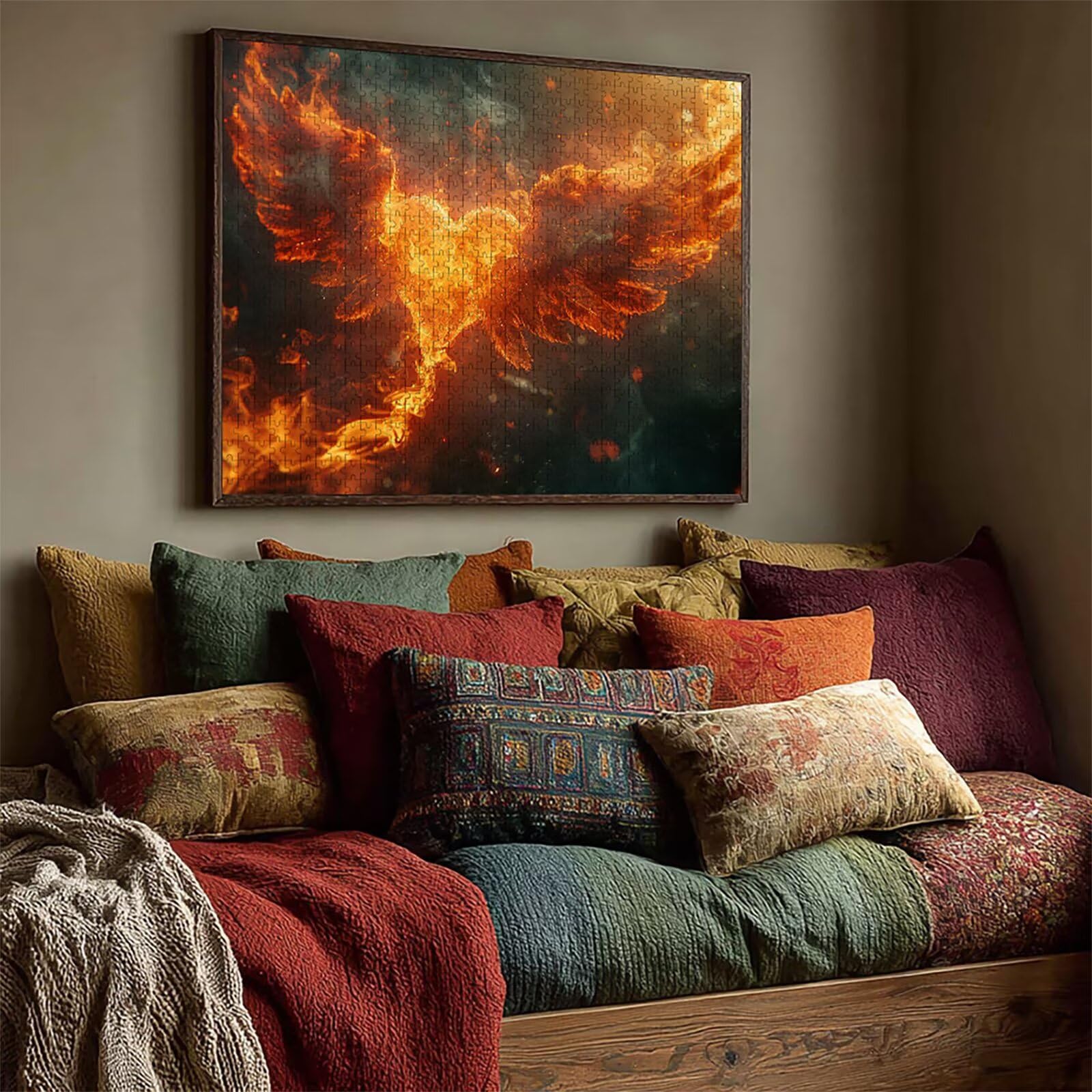 Flame Puzzle 2000 Pezzi Adulti, Puzzle Legno con Scatola 99x70cm, DIY Giochi Divertenti per Familiar, Idea Regalo Uomo e Donna, Squisita confezione Regalo, Estate Decorazioni Casa, (Ala) L-3218