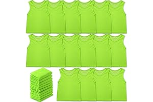 Sintege Youth Sports Pinnies: 24-Pack Nylon Mesh Practice Jerseys