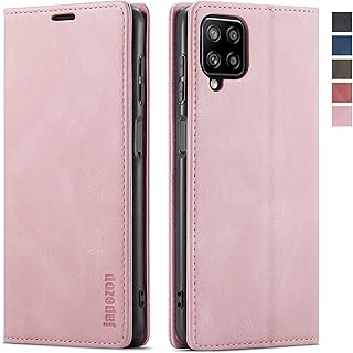 Samsung Galaxy A12 Case,Samsung Galaxy A12 Wallet Case with Card Holder [RFID Blocking] Kickstand Magnetic,Leather Flip Case for Samsung Galaxy A12 (Pink)