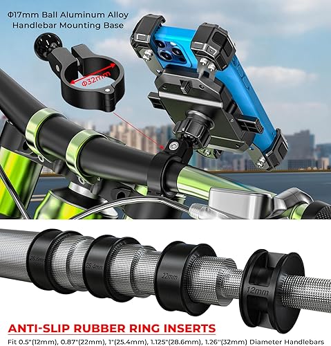 Miniatura 5 de Soporte de teléfono para motocicleta, soporte para teléfono de bicicleta con bloqueo 1S, soporte de teléfono celular de motocicleta con una sola