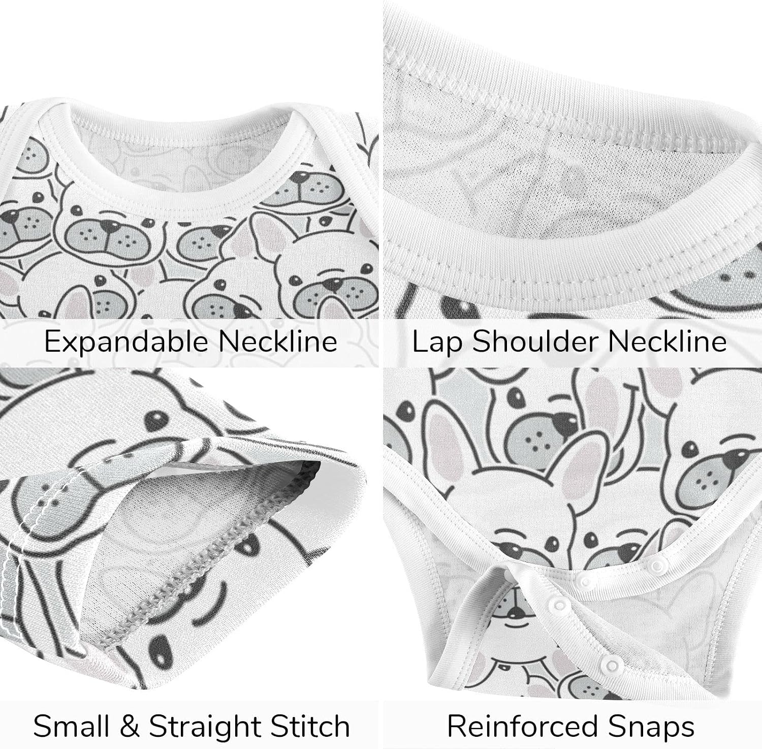 vvfelixl Baby Clothes Set Cute Cartoon Pattern Baby Bodysuits Set Unisex Short Sleeve Baby Pants Sets 0-24 Months