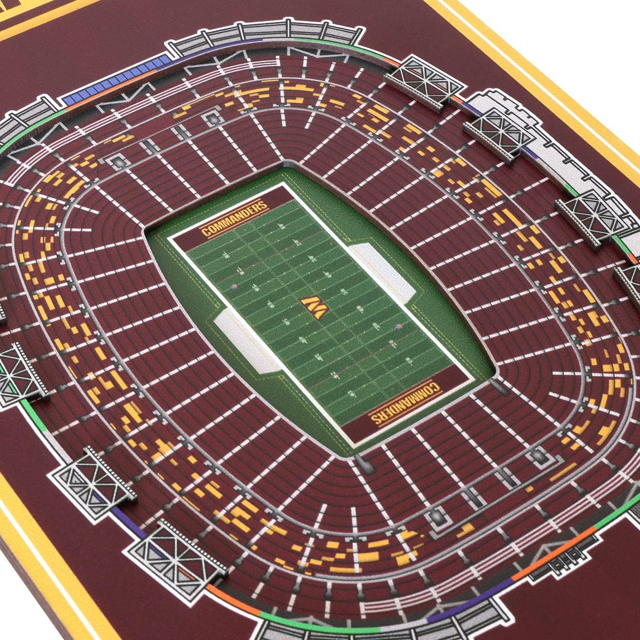 YouTheFan NFL Washington Commanders 3D Stadium 8x32 Banner