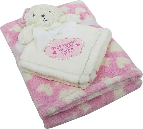 Mantas suaves de bebé Minky manta de bebé para niñas y niños (amigo rosa, 1)