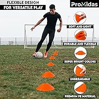Vista 3 de Disc Soccer Cones for Training Kids - 200,100,50 Small Plastic Cones for Sports Training - Flexible Conos for Soccer Practice Equipment, Basketball