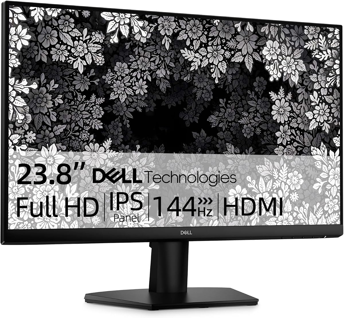 Monitor de 24 pulgadas, frecuencia de actualización de 144 Hz, FHD (1920 x 1080), pantalla IPS, AMD FreeSync, MPRT de 1 ms, pantalla antirreflejo, para oficina en casa y juegos, 2 X HDMI 1.4, bisel ultrafino, VESA, inclinación ajustable