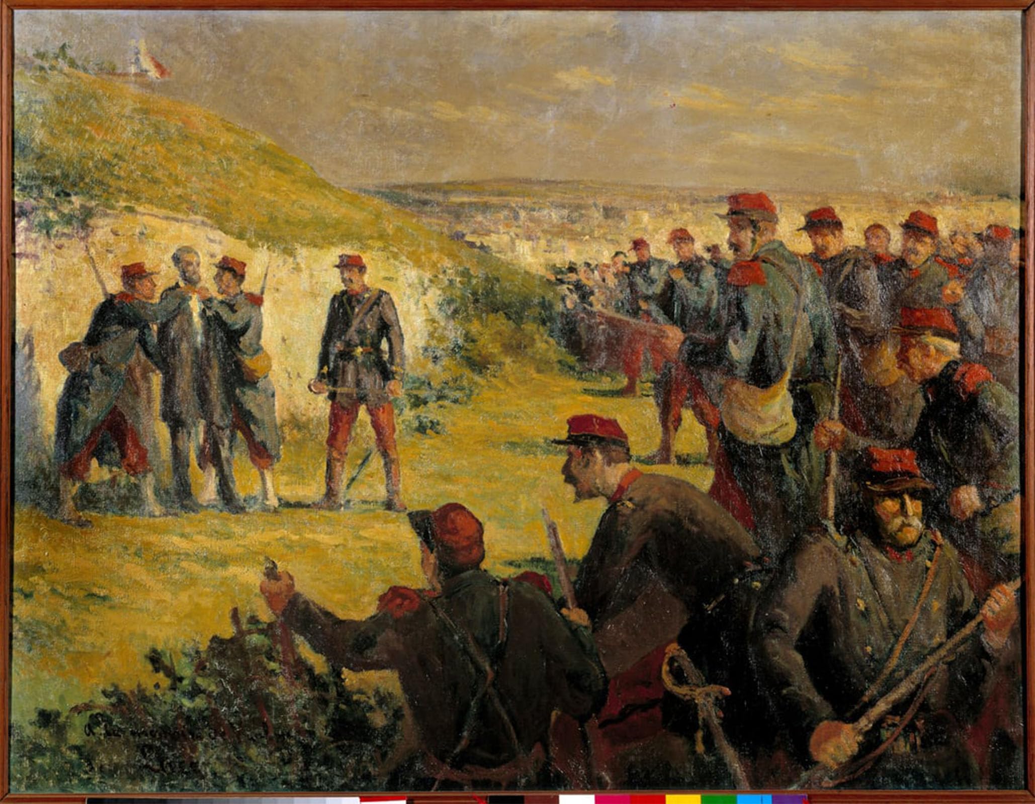 Serendipitp No Frame Aesthetic Poster Photo Wall Print Retro Picture Commune Of Paris Death Of Eugene Varlin Shot By Maximilien Luce Modern Wall Artwork For Home Decor 60X90cm
