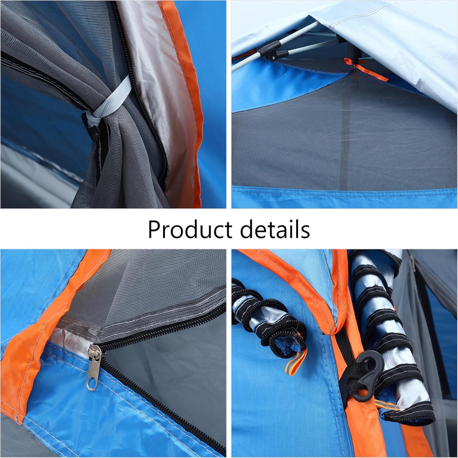 1Set Folding Camping Tent for People Portable Outdoor Automatic Tent Durable Stylish Easy to Pack for Family Camping Adventures