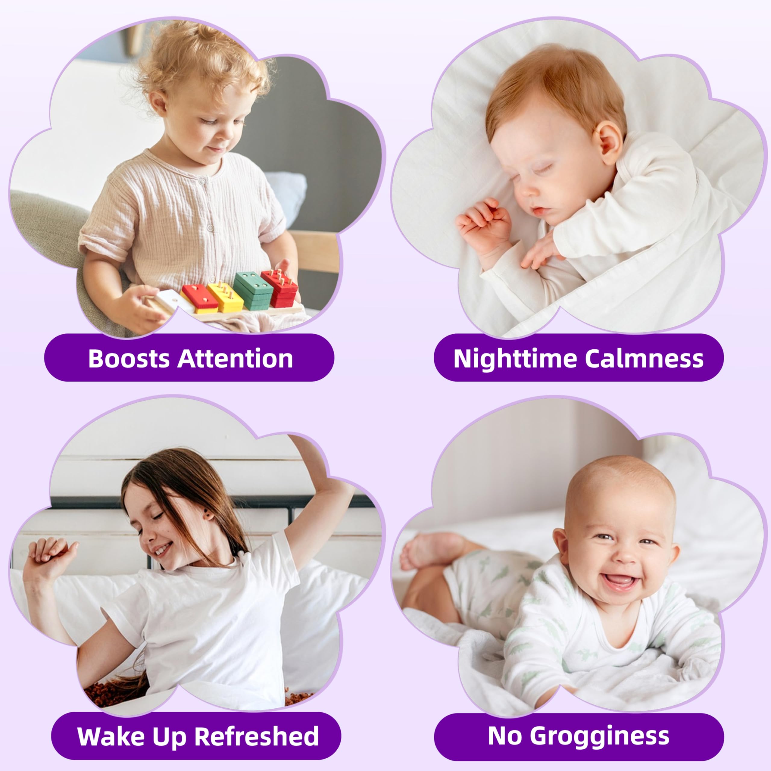 Magnesium Lotion for Kids & Babies, Lavender Magnesium Cream for Sleep, Soothing Relief & Relaxation, Topical Magnesium buttur, Apply to Legs, Arms, Stay Calm at During The Night (4 oz, Lavender)