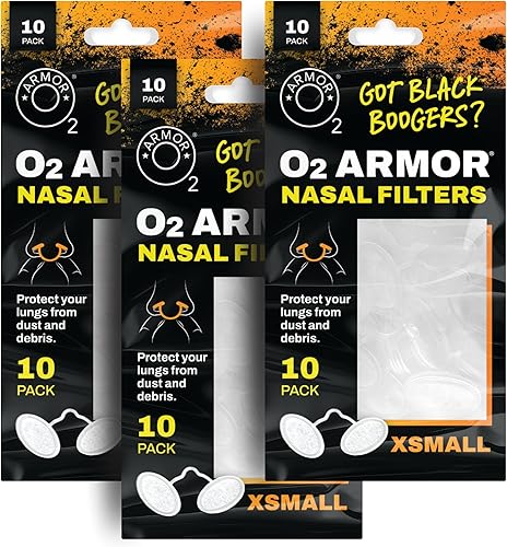 Miniatura 21 de O2 Armor Filtros de nariz para soldadores y alergias - Filtro de nariz para polvo - Filtros nasales para soldadura - Máscara de polvo de nariz