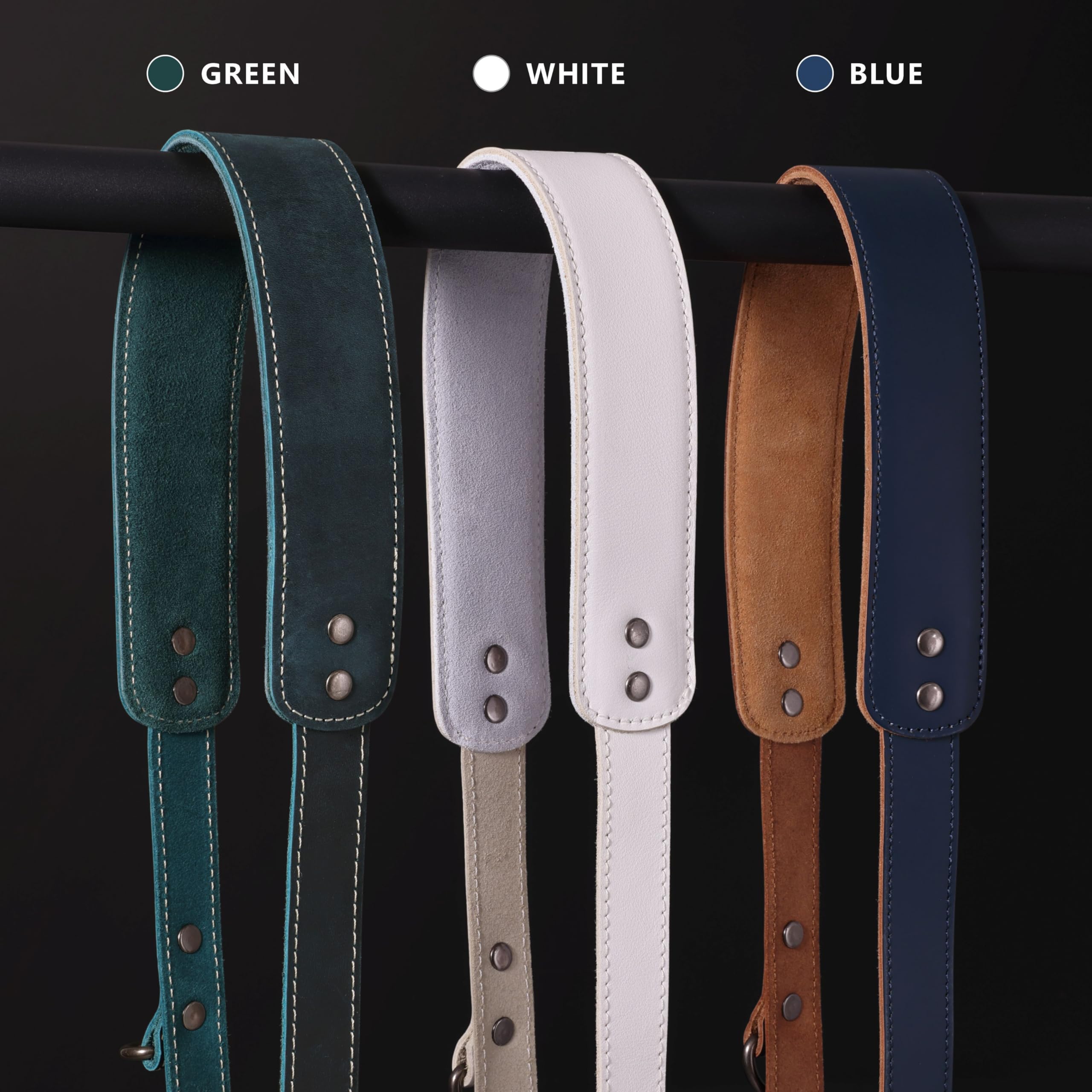 Padwa Lifestyle Cinghia per fotocamera singola blu per una macchina fotografica, singola cinghia per fotocamera in pelle pieno fiore, attrezzatura per fotocamera multi singola per cinghia DSLR/SLR,