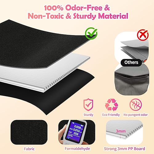 Miniatura 3 de Caja de juguetes extra grande, plegable y resistente para niños y niñas, 40 x 14 x 16 pulgadas, organizador de almacenamiento para niños pequeños