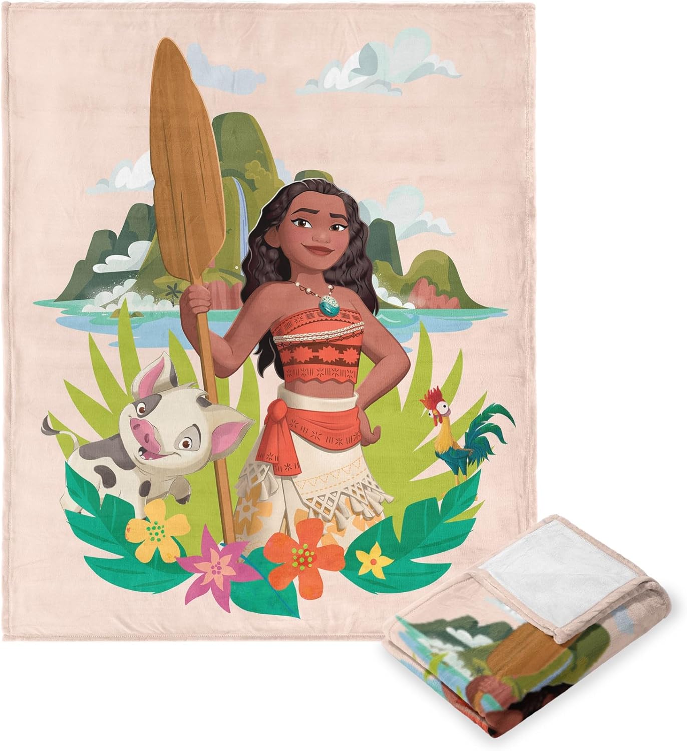 Northwest Moana Silk Touch Throw Blanket, 40" x 50", Island Energy