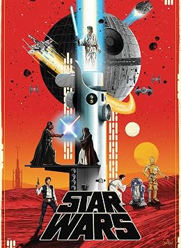 Buffalo Games Star Wars Jigsaw Puzzle, Poster Included, for Adults, 4 Pack