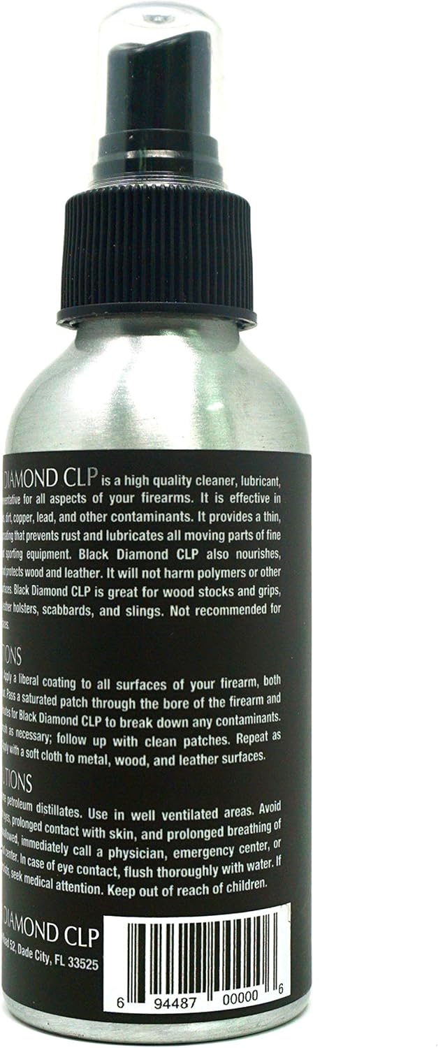 Black Diamond CLP Gun Cleaning Oil & Rust Prevention Spray for Rifle, Pistol, and Shotgun Maintenance - Military Grade CLP Gun Cleaner and Lubricant with Premium Rust Prevention Additives : Sports & Outdoors