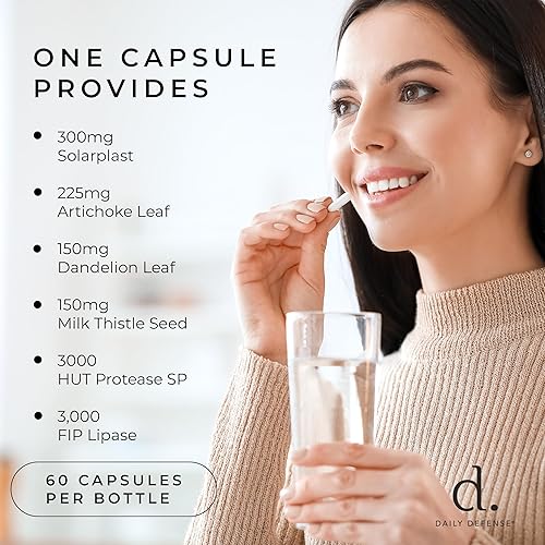 Miniatura 4 de Fórmula de limpieza hepática, desintoxicación y reparación - Suplemento de apoyo hepático con extracto de alcachofa para la salud del hígado -