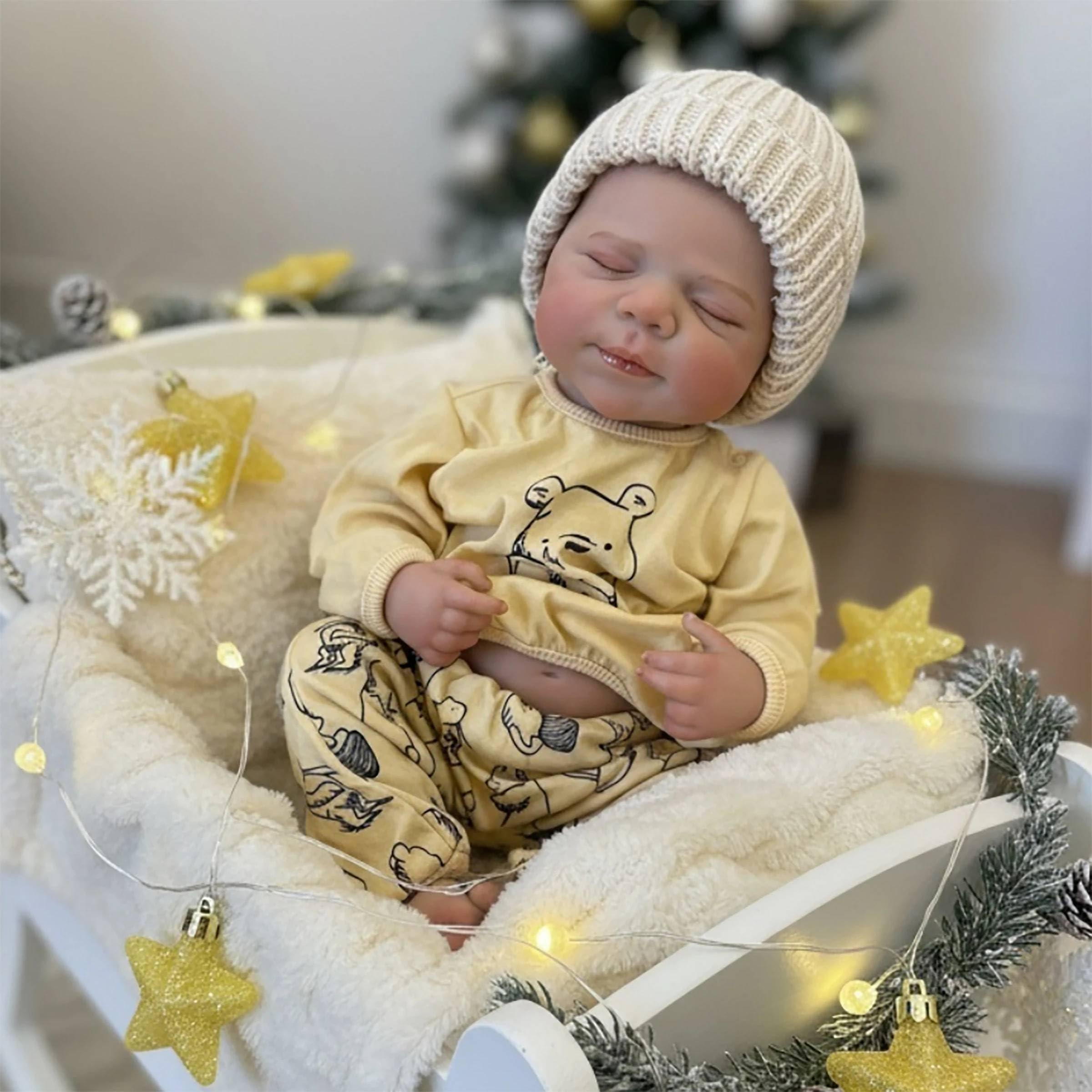 RXDOLL Twin Reborn Baby Dolls silikonowe winylowe całe ciało chłopiec i dziewczynka 45 cm realistyczny noworodek lalka bobas bliźniaki anatomicznie poprawne prawdziwe życie lalki dla dziewczynek 3+