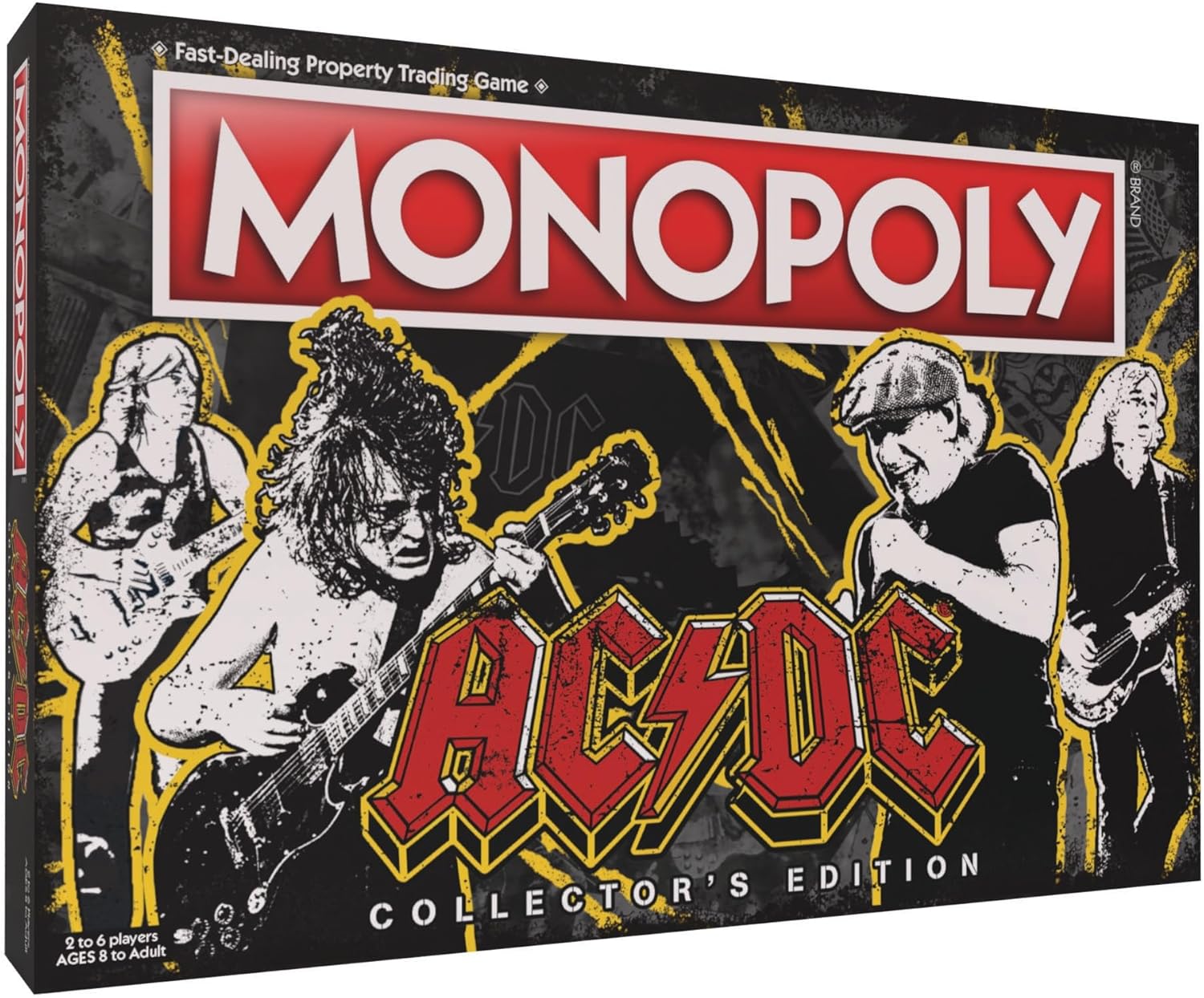 Amazon.com: MONOPOLY: AC/DC | Play as Angus’s Hat, Dynamite, Lightning ...