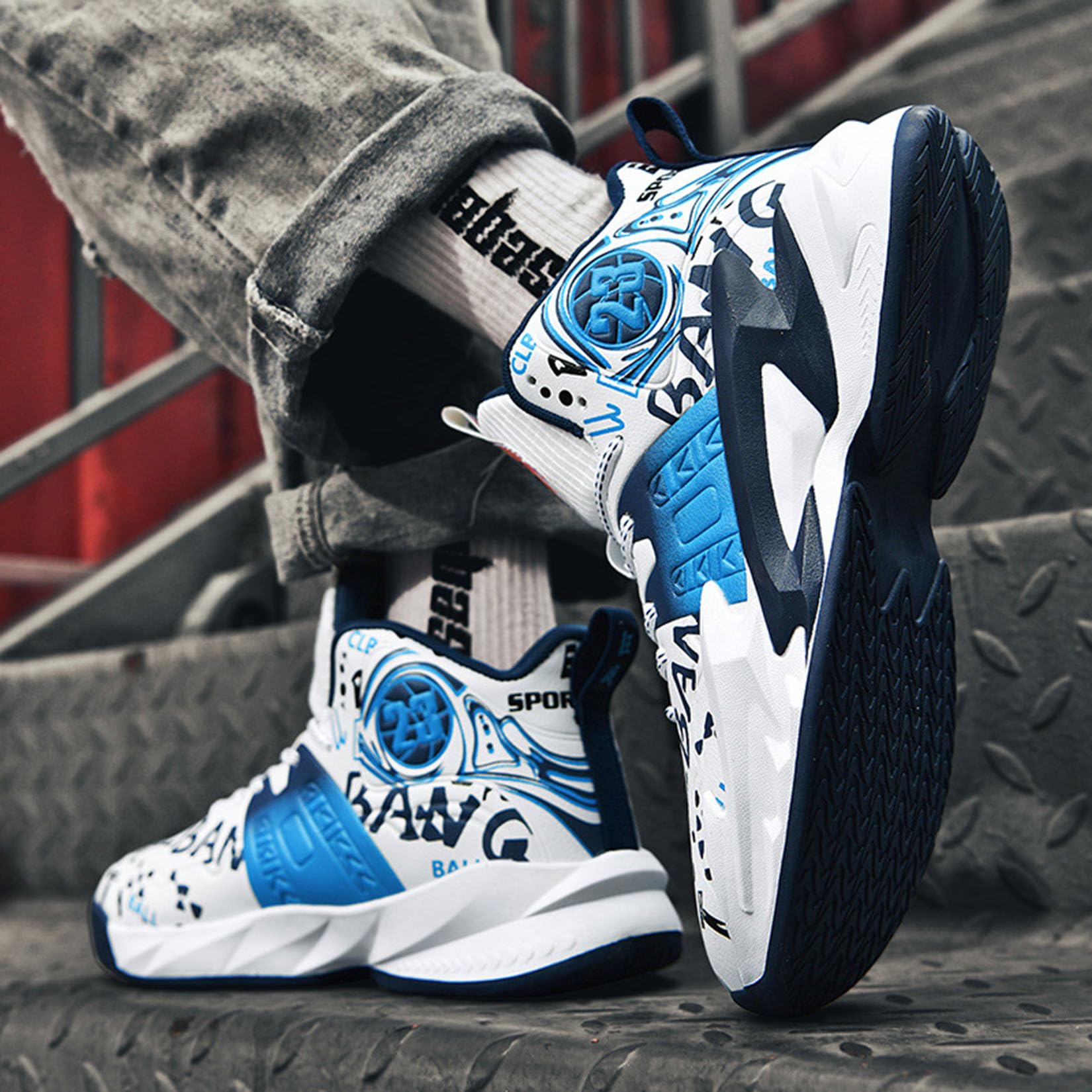 Buty Do Koszykówki Buty Do Biegania Buty Sportowe Buty Do Chodzenia Buty Sportowe Buty Treningowe(41 EU, Z11)