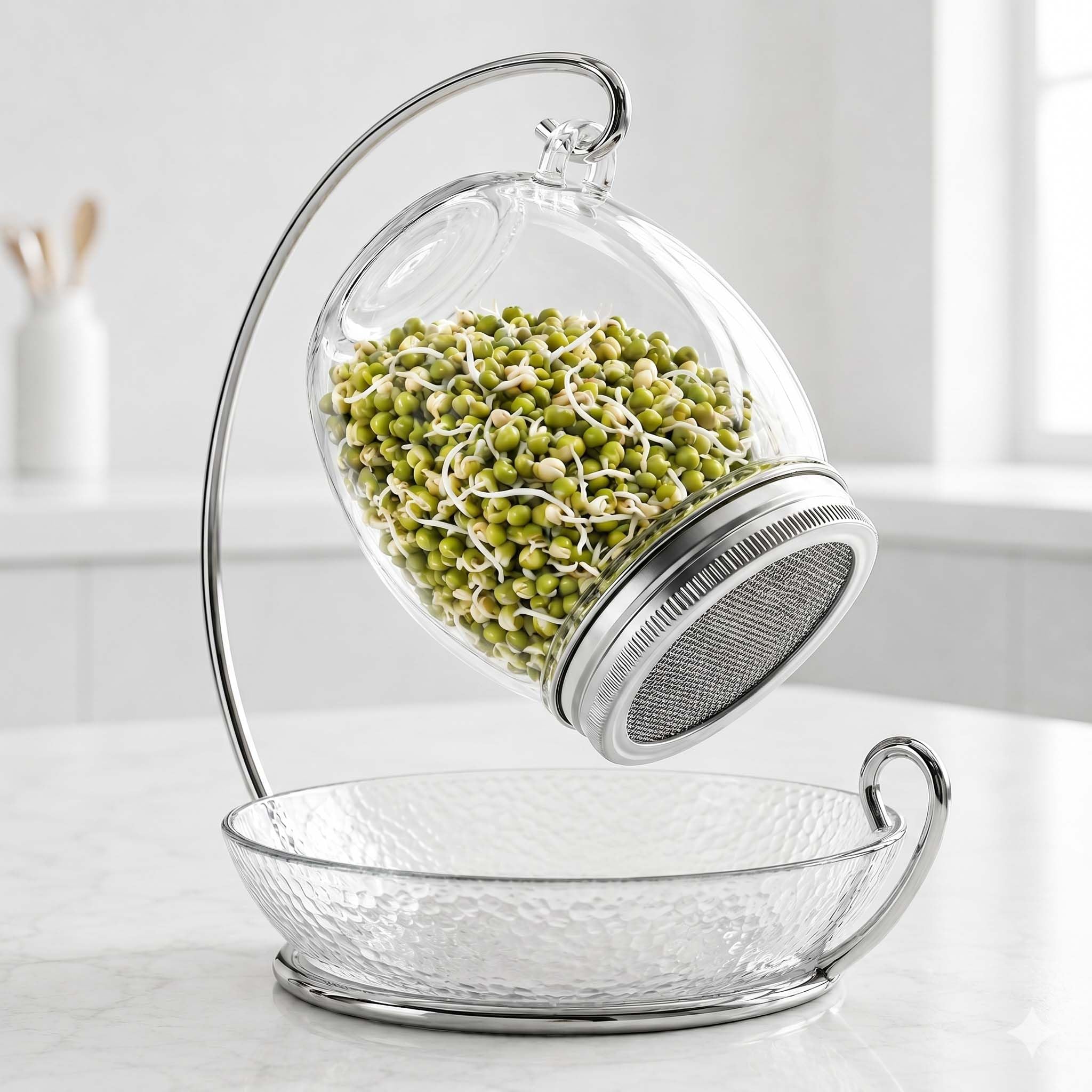 ALCEDIA Premium Sprouting Jar Kit