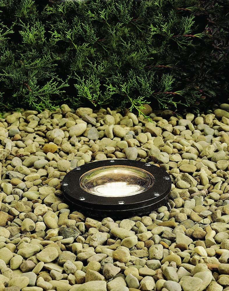 Kichler Line Voltage 1 Light Small In-Ground Well Lamp - with Inspirations - 8.25 Inches Tall by 7 Inches Wide