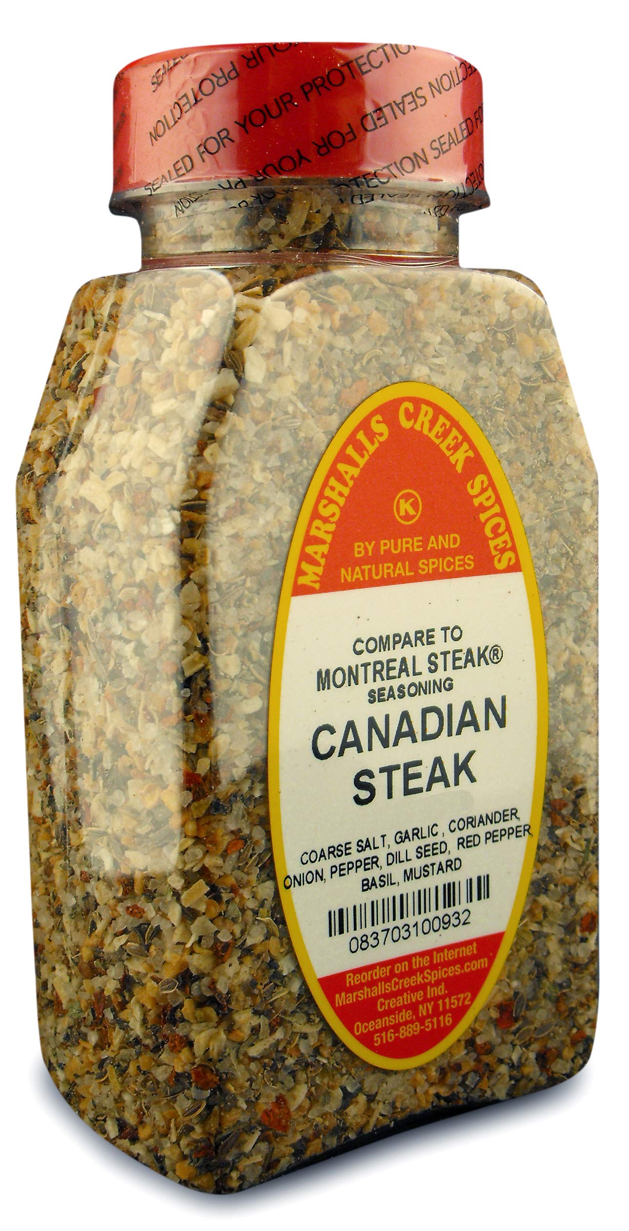 Marshalls Creek Kosher Spices (st08) CANADIAN STEAK SEASONING, (COMPARE TO MONTREAL SEASONING ®) 13 oz
