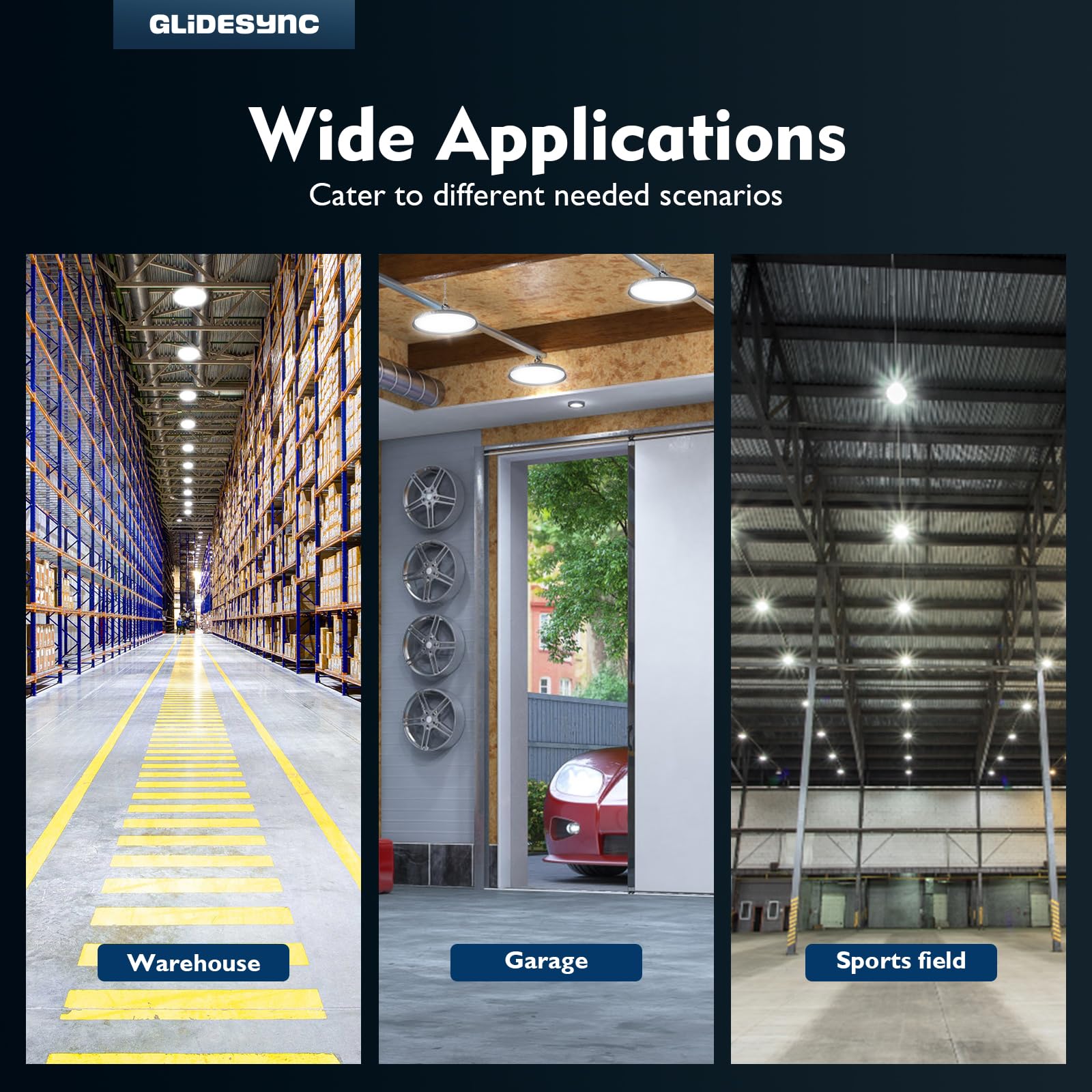 20 Pack UFO LED High Bay Lights 250W 37 500LM Super Bright 5000K IP65 Waterproof High Bay Led — view 7