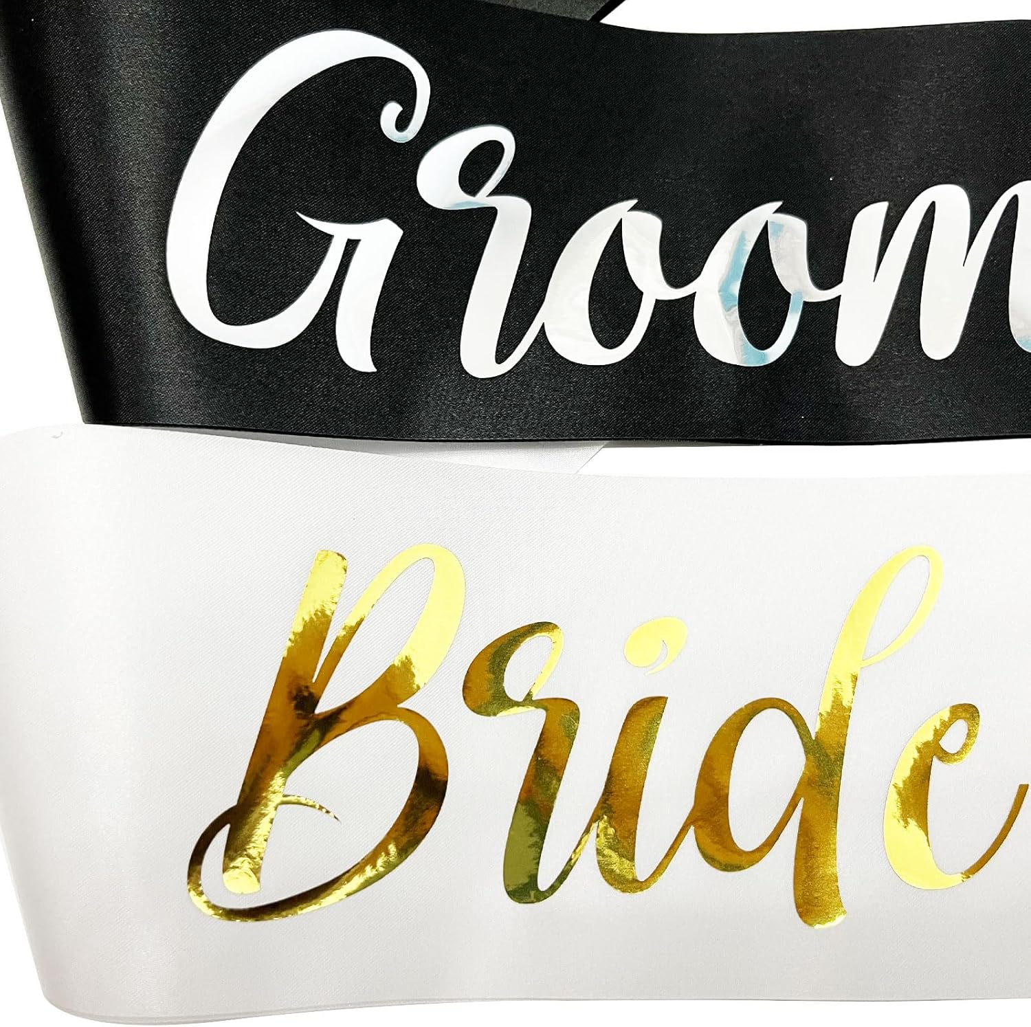 Bride to Be Sash and Groom to Be Sash, Bachelorette Party Supplies Engagement Party Favors, Bridal Shower Sashes Bachelor Decorations Just Married Gift Engaged Decor Accessories - Image 4