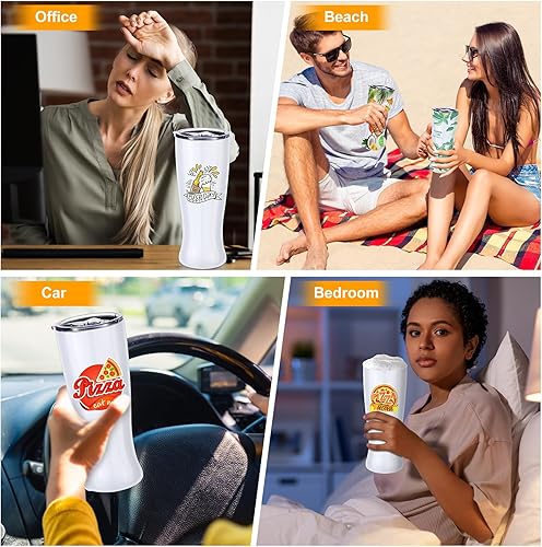 Miniatura 21 de Geetery 4 vasos de cerveza de acero inoxidable para hombres de 20 onzas, taza de cerveza de doble pared, taza aislada al vacío, regalos para café